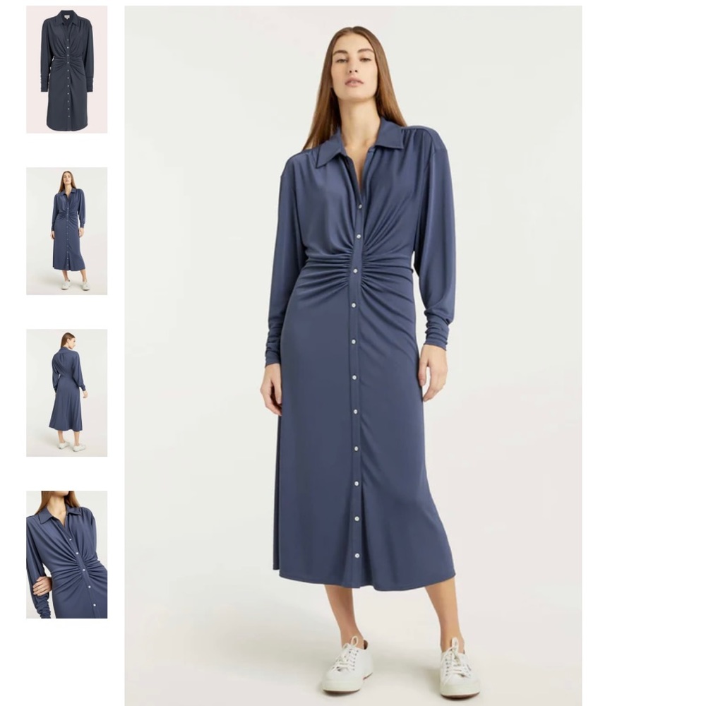 NWT CINQ A SEPT Midi Arden Dress